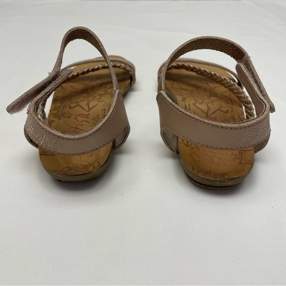 Blowfish Sandals Tan Velcro Girls Size 1 - Picture 2 of 9